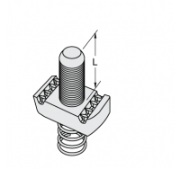 Stud Channel Nuts Regular Spring